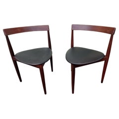 Pair of Danish Teak Hans Olsen Triangular Chairs 1950's, Made In Denmark