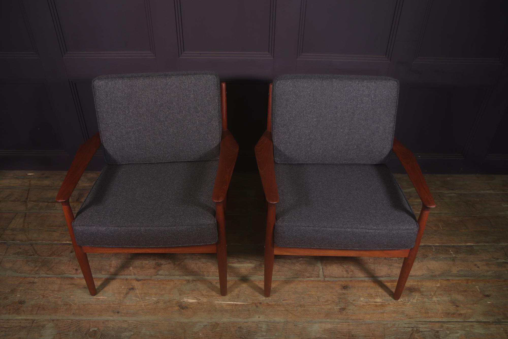 Pair of Danish Teak Lounge Armchairs In Excellent Condition In Paddock Wood Tonbridge, GB