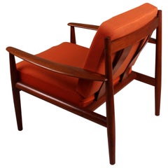 Pair of Danish Teak Lounge Chairs by Grete Jalk for France & Son