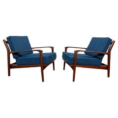 Pair of Danish Teak Lounge Chairs, Circa 1960s