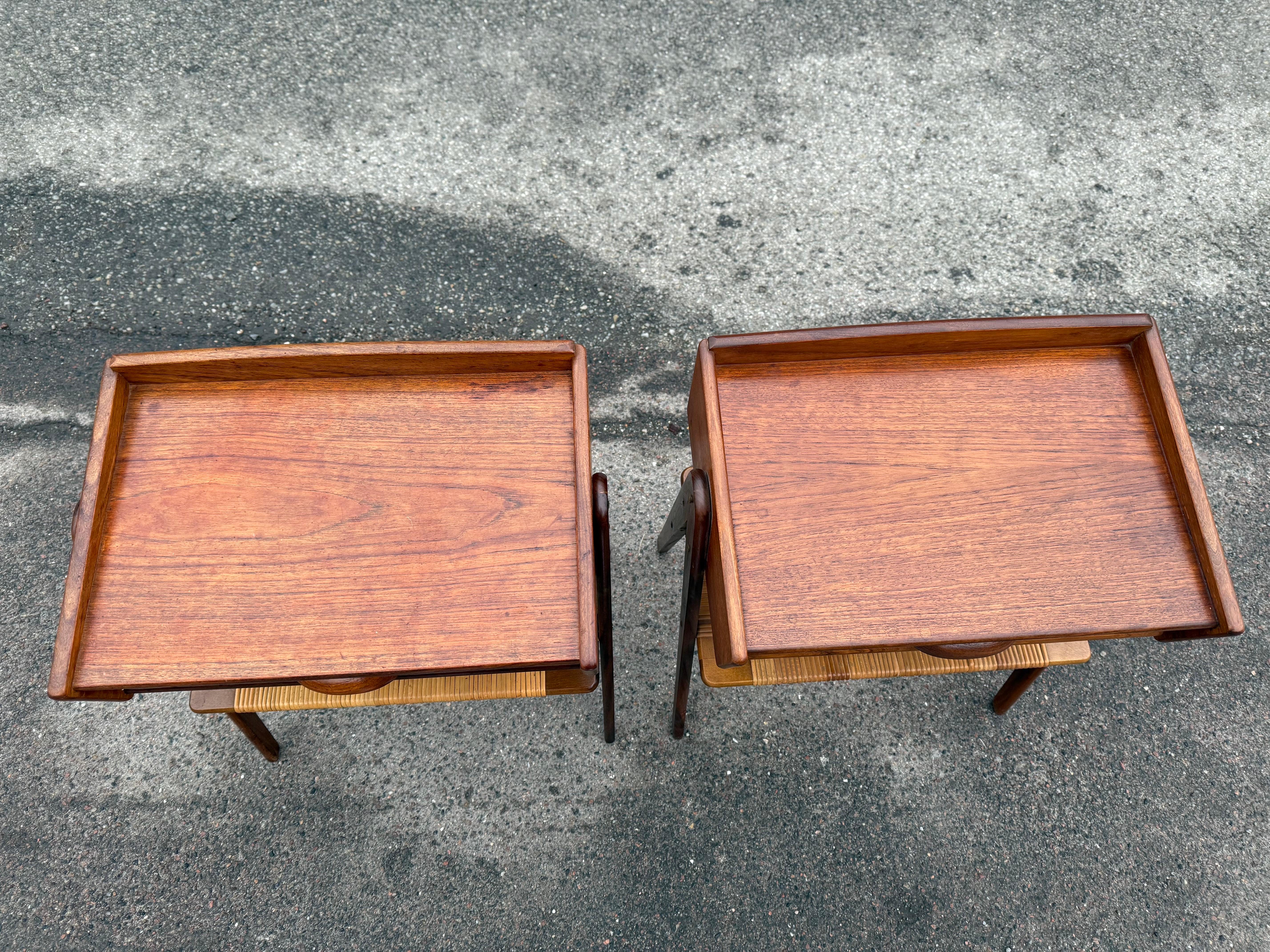 Mid-Century Modern Pair of Danish teak night stands from the 1960s by Søren Rasmussen