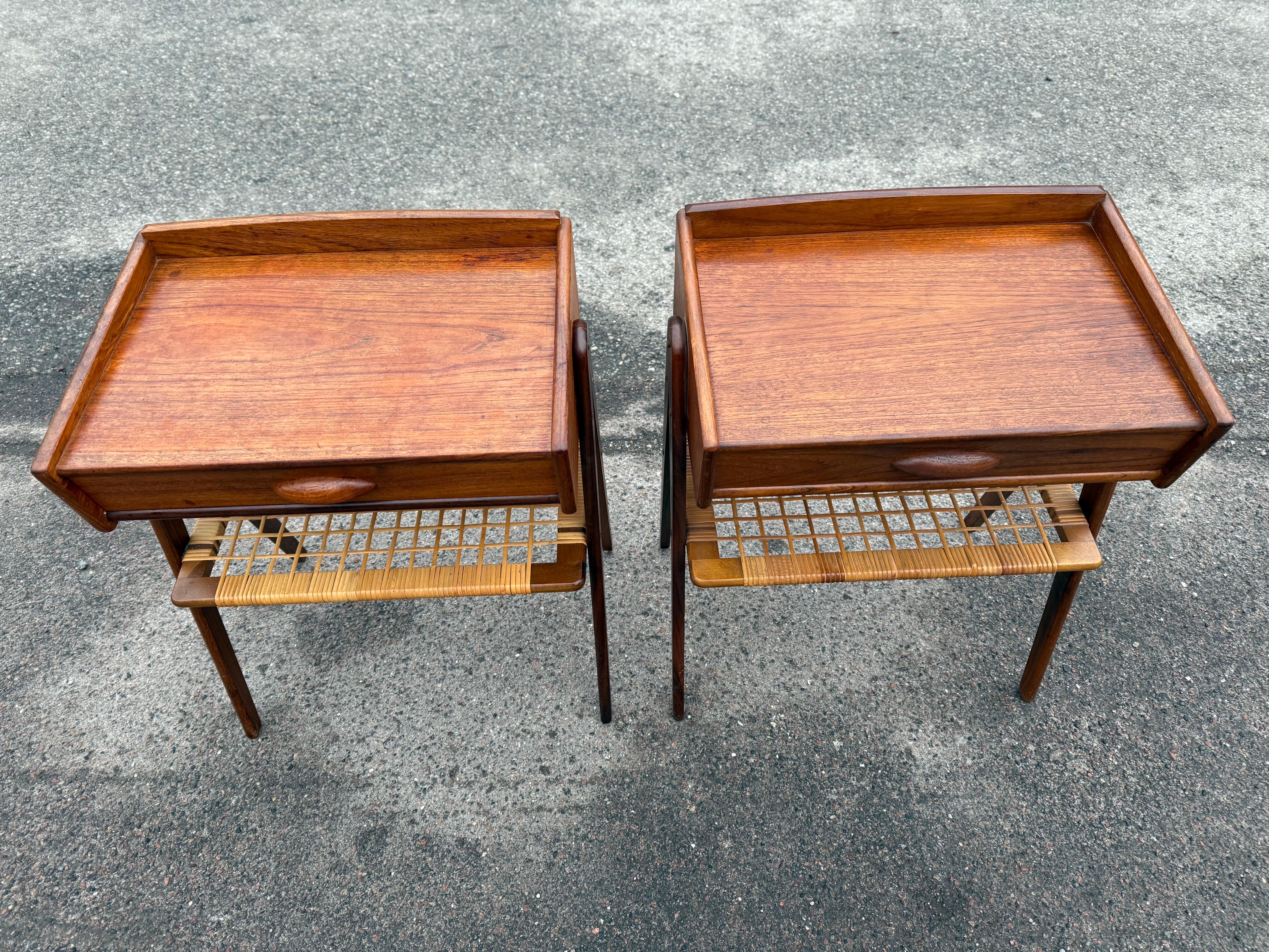 Teak Pair of Danish teak night stands from the 1960s by Søren Rasmussen
