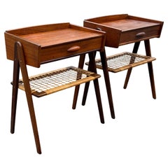 Pair of Danish teak night stands from the 1960s by Søren Rasmussen