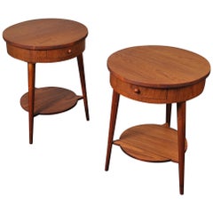 Pair of Danish Teak Nightstands End Tables Pair of Danish Teak Nightstands End Tables