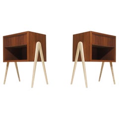 Pair of Danish Teak Nightstands