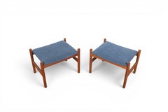 Pair of Danish Teak Ottomans by Spottrup