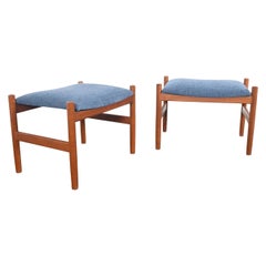 Pair of Danish Teak Ottomans by Spottrup