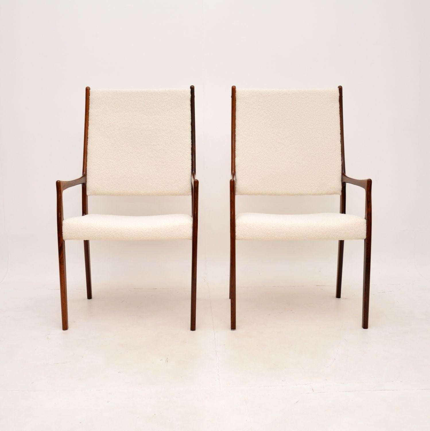 Mid-Century Modern Paire de fauteuils danois vintage par Johannes Andersen en vente