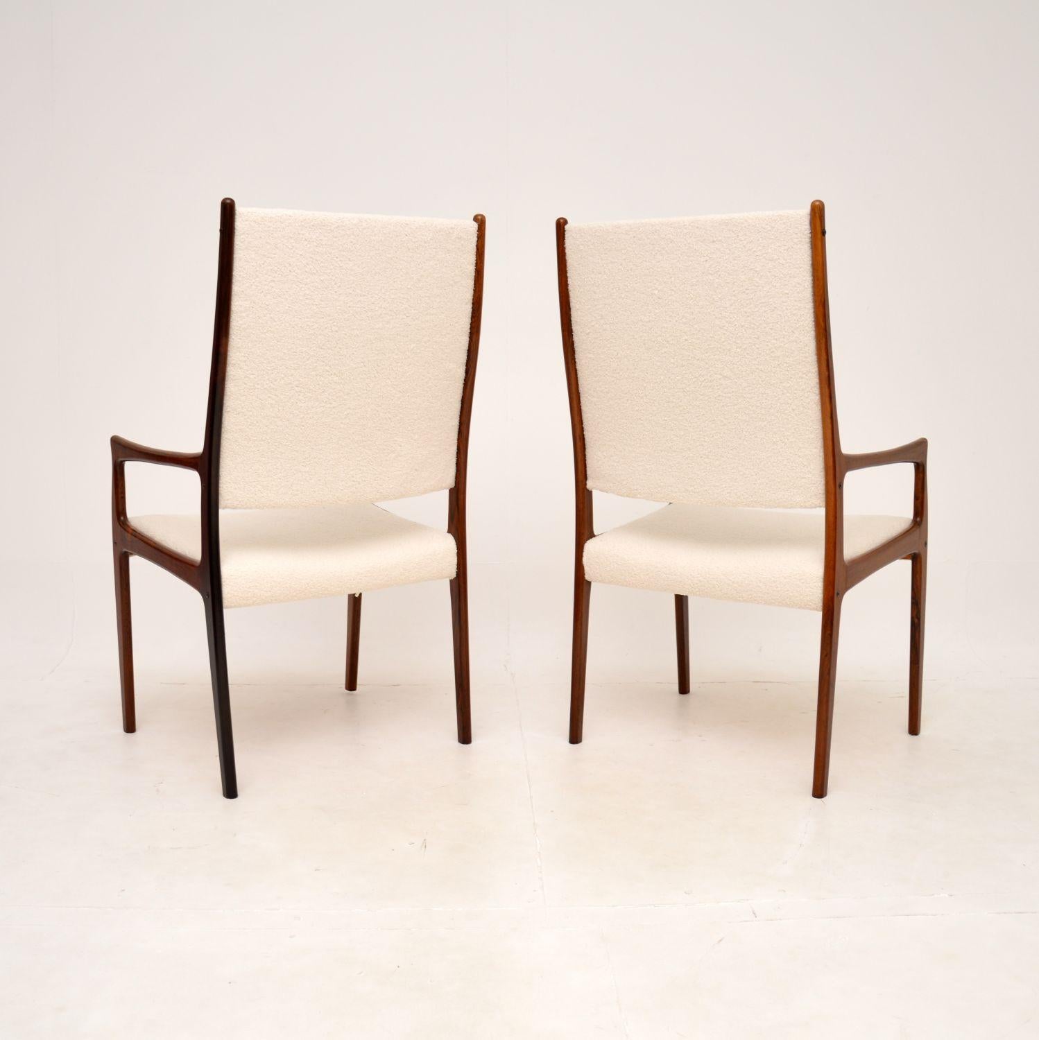 Danois Paire de fauteuils danois vintage par Johannes Andersen en vente
