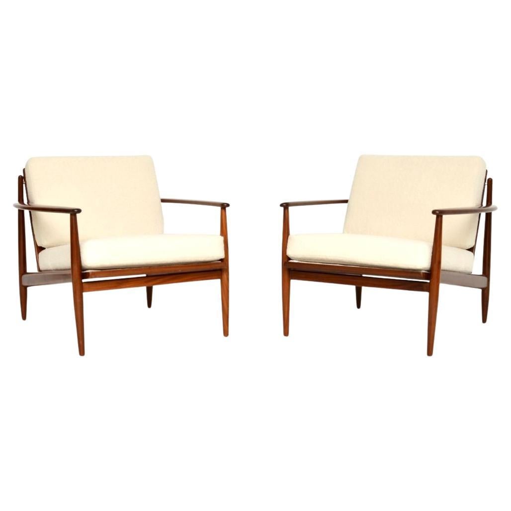 Pair of Danish Vintage Armchairs in the Manner of Grete Jalk