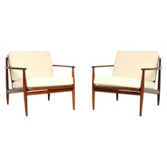 Pair of Danish Vintage Armchairs in the Manner of Grete Jalk