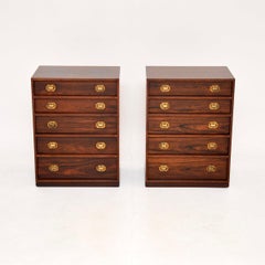 Pareja de cómodas vintage danesas de Henning Korch