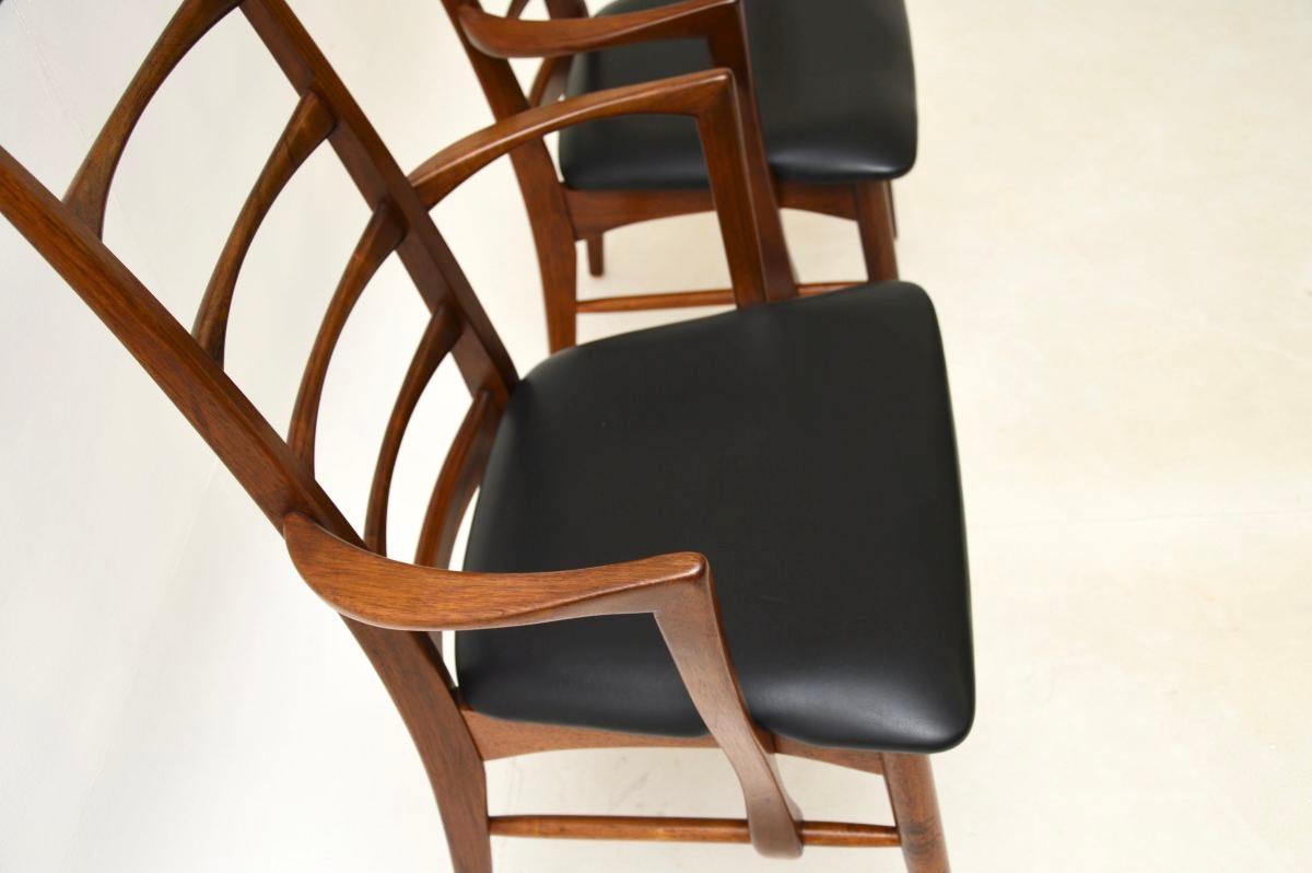 Pair of Danish Vintage Carver Chairs by Niels Koefoed 4