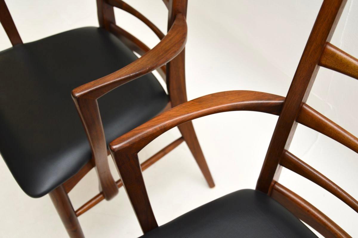 Pair of Danish Vintage Carver Chairs by Niels Koefoed 5