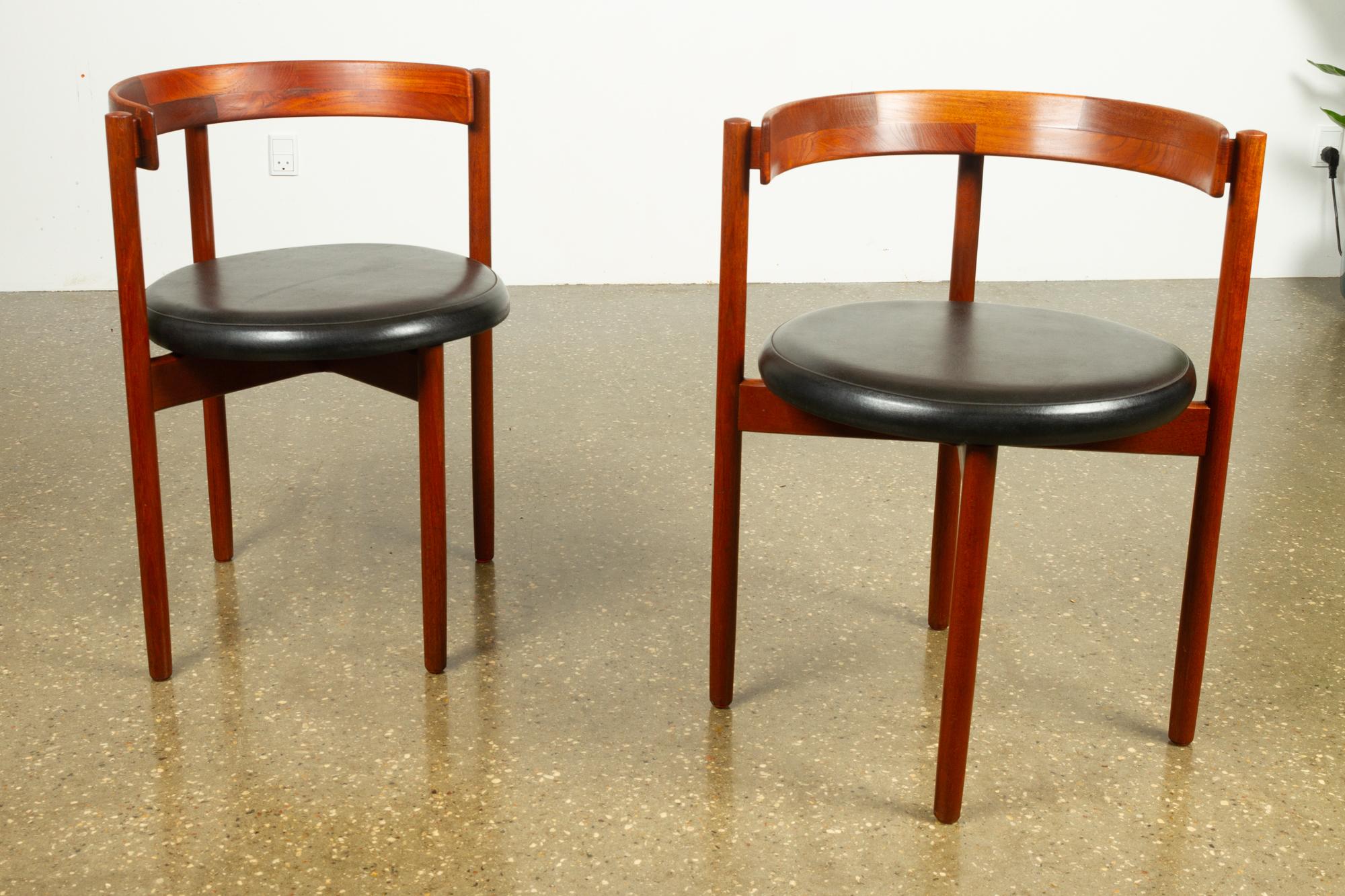 Mid-Century Modern Pair of Danish Vintage Chairs by Hugo Frandsen, 1960s