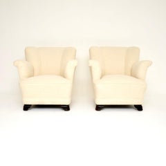 Pair of Danish Vintage Club Armchairs