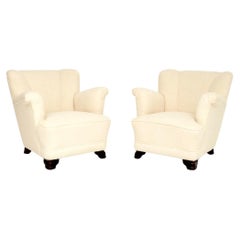 Pair of Danish Vintage Club Armchairs