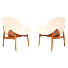 Coppia di sedie da salotto vintage danesi di Hans Olsen