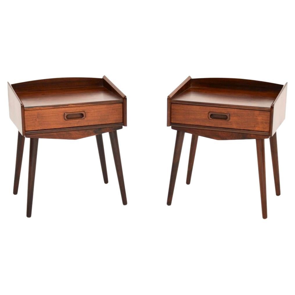 Pair of Danish Vintage Midcentury Bedside Tables