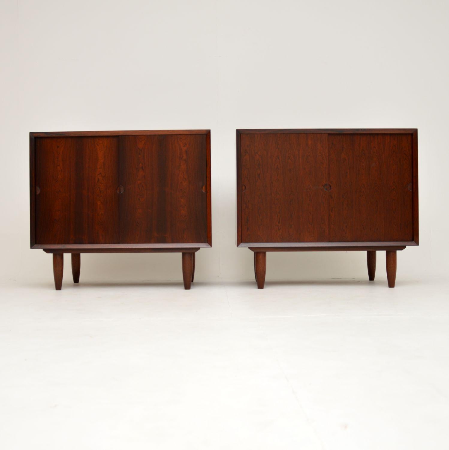 Mid-Century Modern Pair of Danish Vintage Side Cabinets by Poul Cadovius For Sale