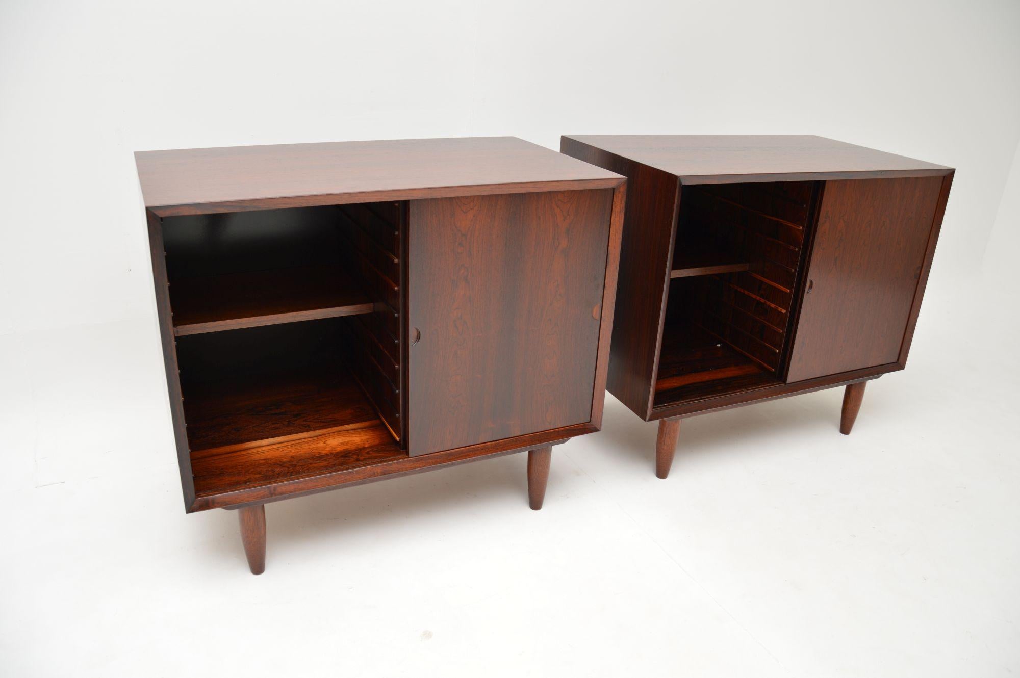 Wood Pair of Danish Vintage Side Cabinets by Poul Cadovius For Sale