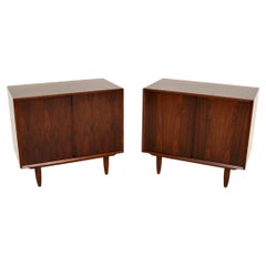 Paire d'armoires d'appoint danoises vintage par Poul Cadovius