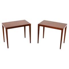 Pair of Danish Vintage Side Tables by Severin Hansen for Haslev
