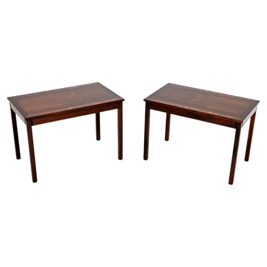 Paire de tables d'appoint vintage danoises en vente