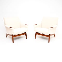 Pair of Danish Vintage Teak Armchairs