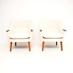 Paar dänische Vintage Teak Sessel