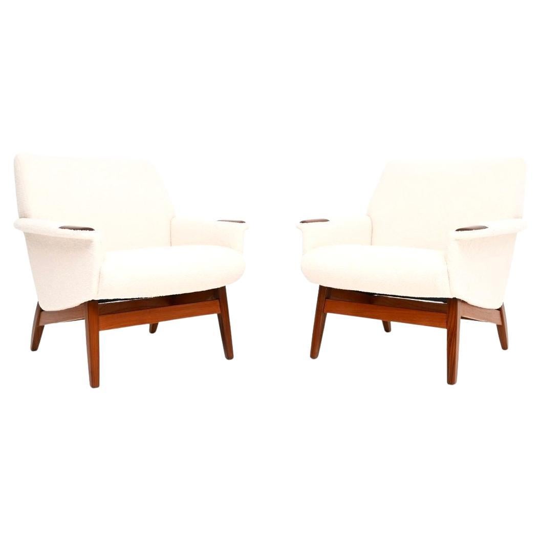 Pair of Danish Vintage Teak Armchairs
