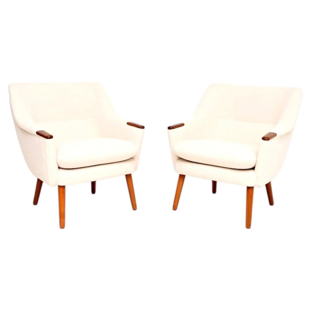 Pair of Danish Vintage Teak Armchairs