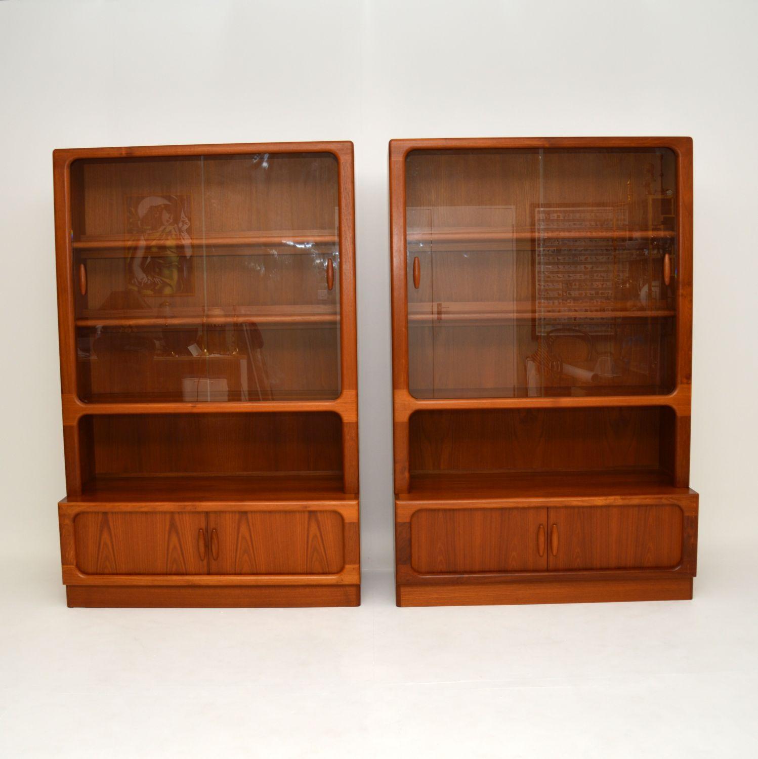 Mid-Century Modern Pair of Danish Vintage Teak Bookcases by Dyrlund