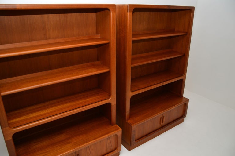 Pair of Danish Vintage Teak Bookcases by Dyrlund at 1stDibs