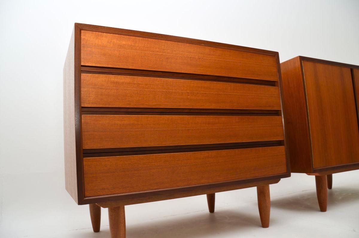 Pair of Danish Vintage Teak Cabinets / Sideboard by Poul Cadovius For Sale 5