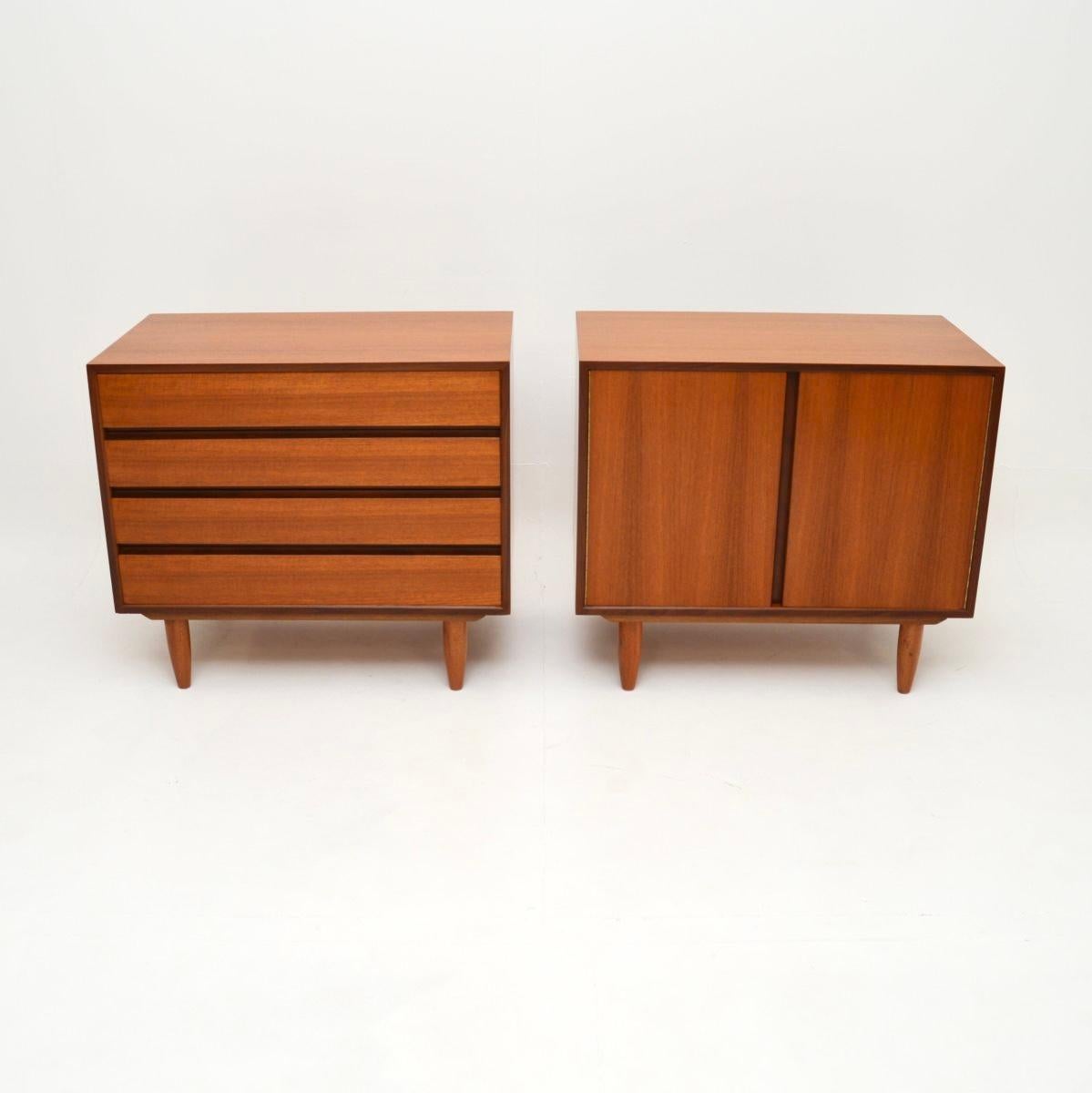 Mid-Century Modern Pair of Danish Vintage Teak Cabinets / Sideboard by Poul Cadovius For Sale