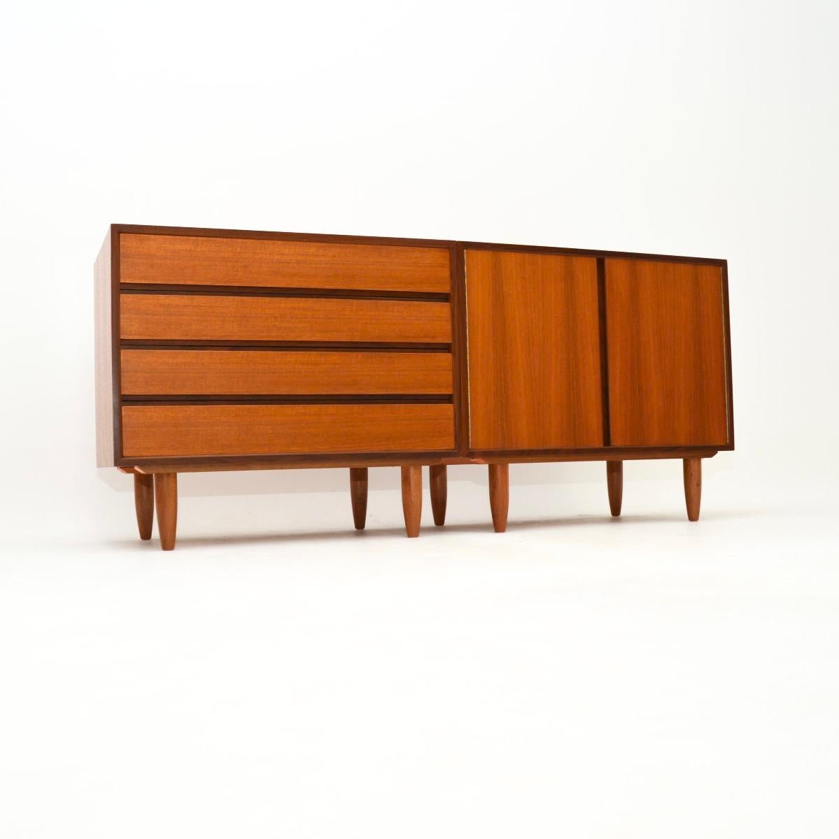 Pair of Danish Vintage Teak Cabinets / Sideboard by Poul Cadovius For Sale 1