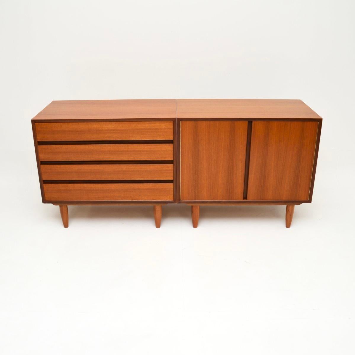 Pair of Danish Vintage Teak Cabinets / Sideboard by Poul Cadovius For Sale 2