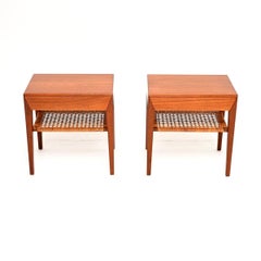 Pair of Danish Vintage Teak Side Tables by Severin Hansen for Haslev
