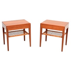 Pair of Danish Vintage Teak Side Tables by Severin Hansen for Haslev
