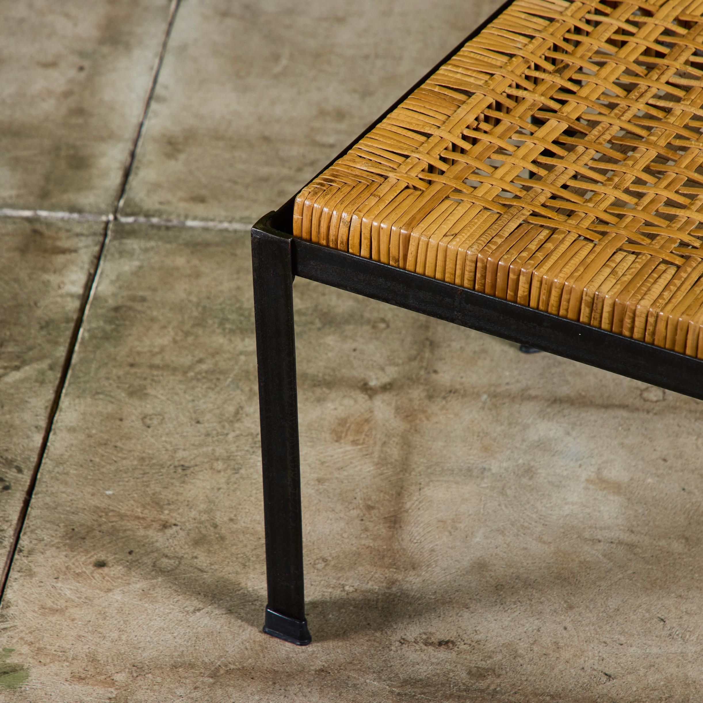 Pair of Danny Ho Fong Cane Stools For Sale 8