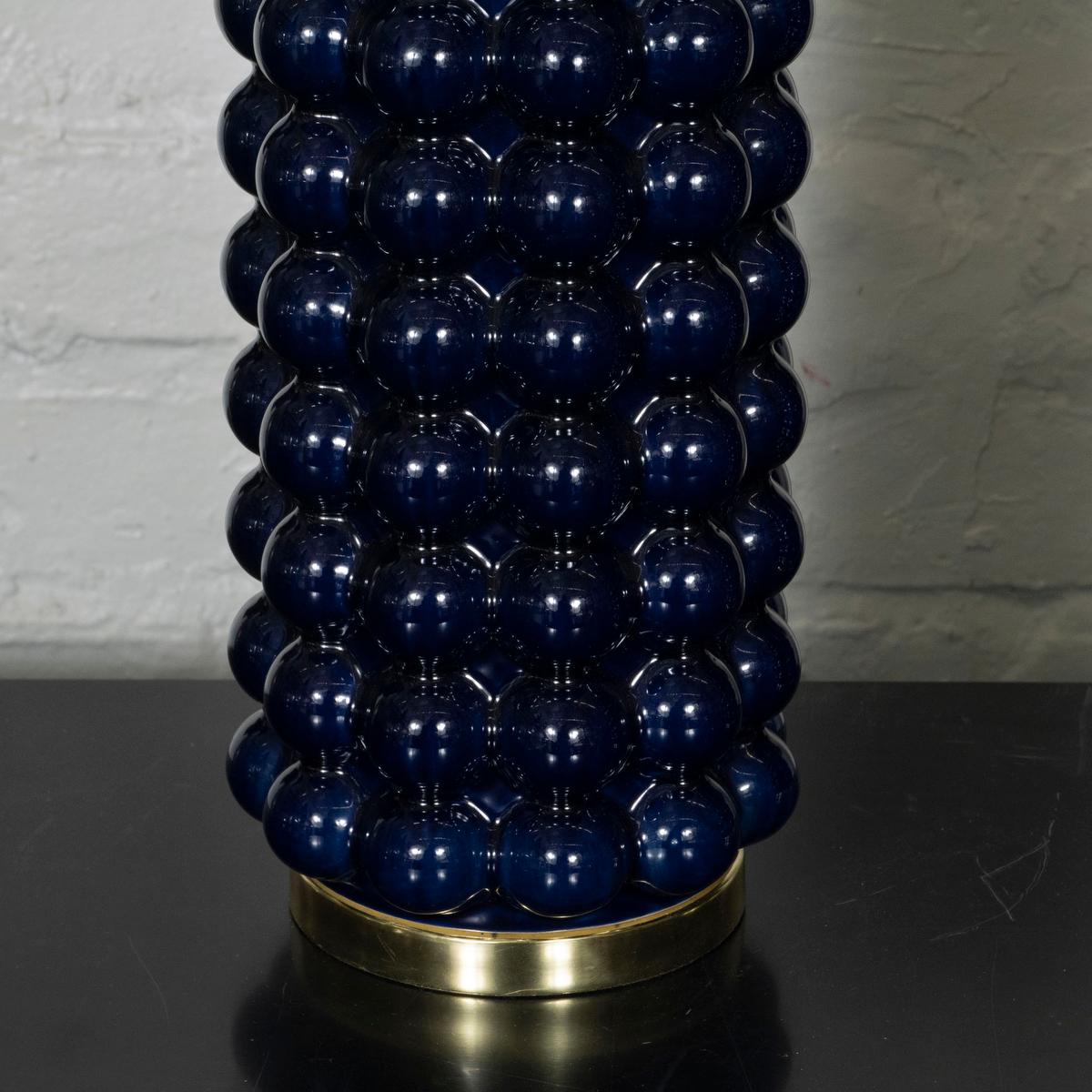 Contemporary Pair of dark blue 