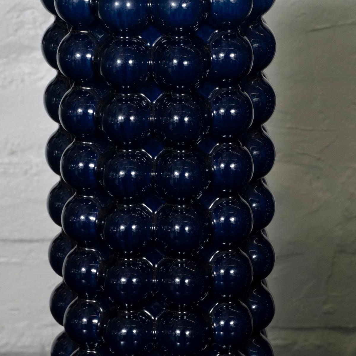 Brass Pair of dark blue 