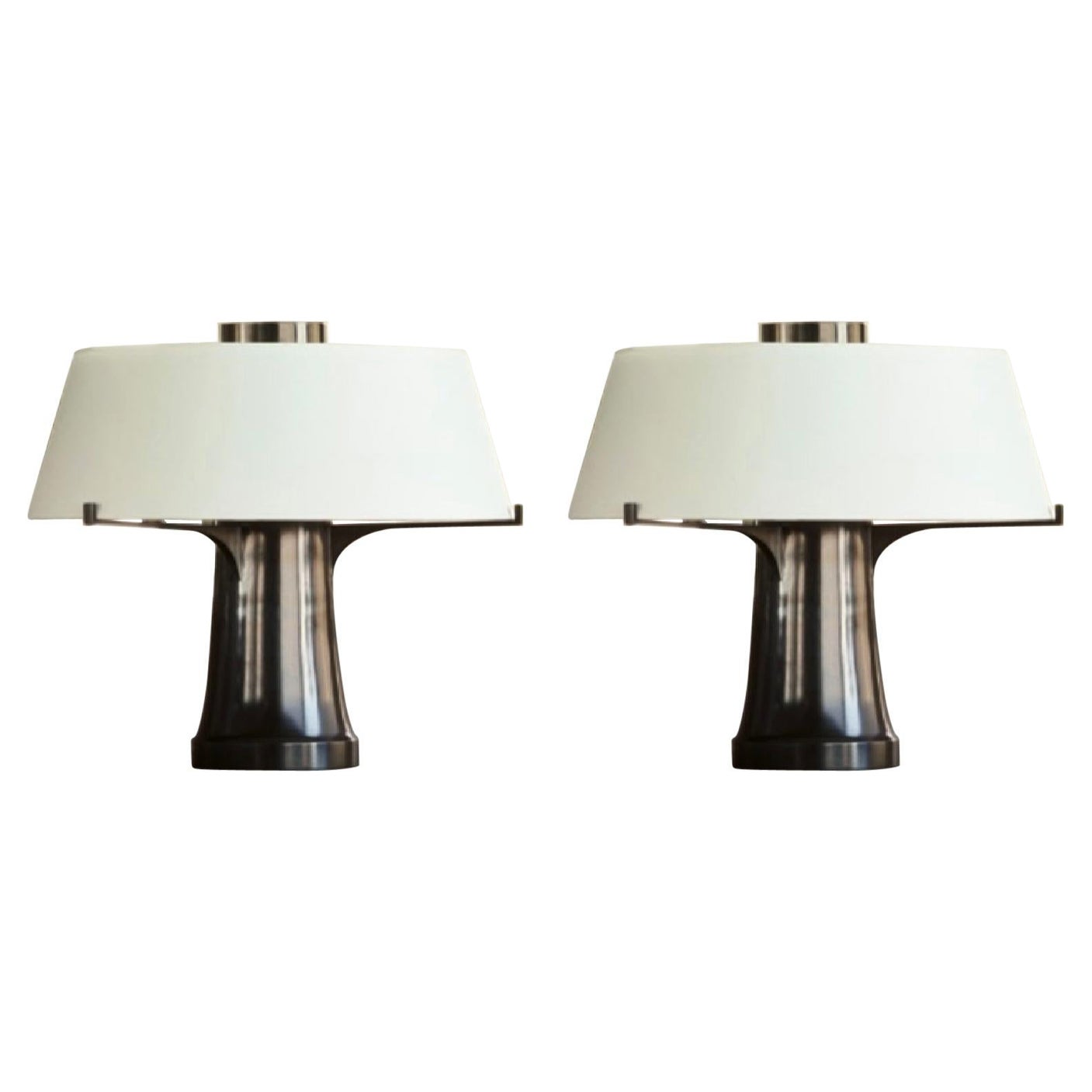 Pair of Dark Bronze Tree Table Lamps (made to order)
