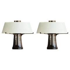 Pair of Dark Bronze Tree Table Lamps (made to order)