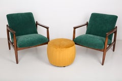 Paire de fauteuils vert foncé Edmund Homa, années 1960