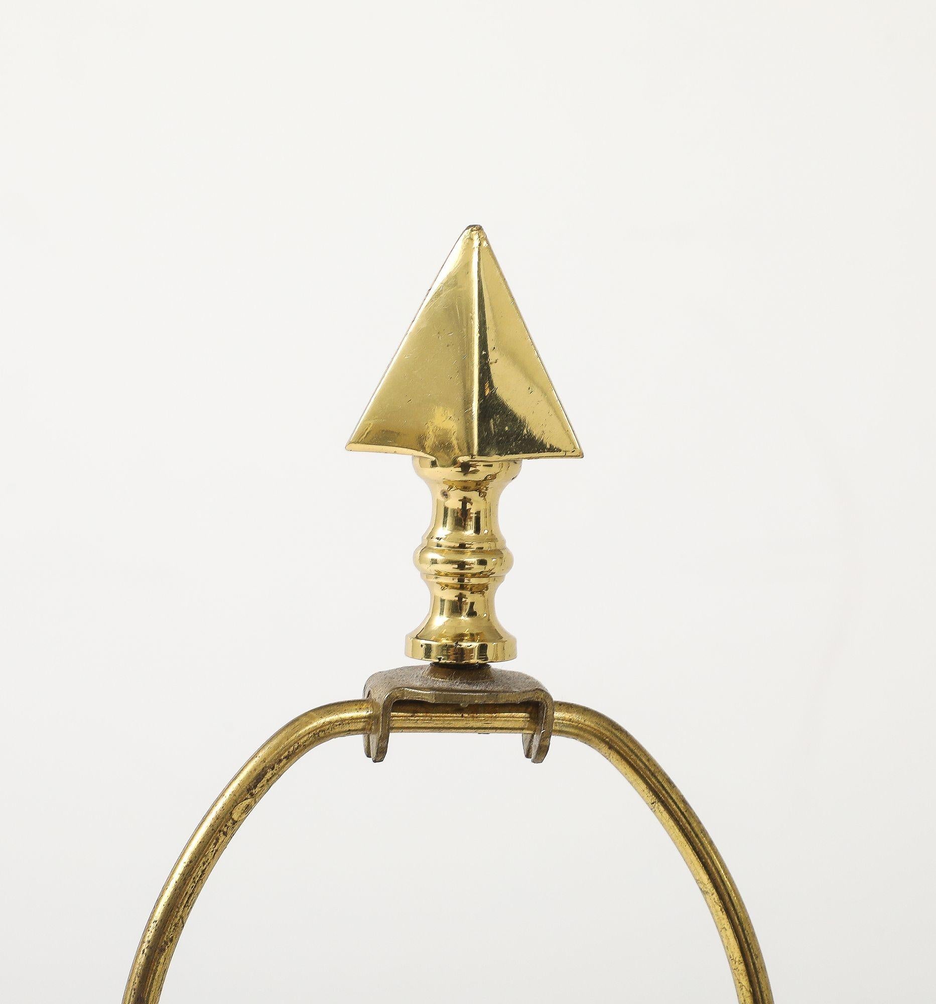 Pair of Dark Marble Designer Table Lamps For Sale 1