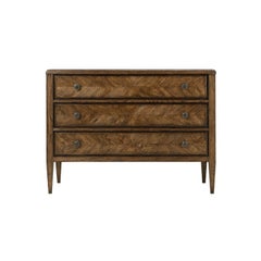Pair of Dark Oak Parquetry Dressers