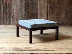 Pair of Dark Walnut Ottoman's