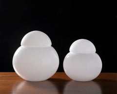 Juego de dos lámparas de mesa «Daruma», diseñadas por Sergio Asti para FontanaArte